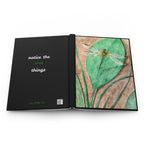 Notebook, Dragonfly on a Leaf Hard bound Journal