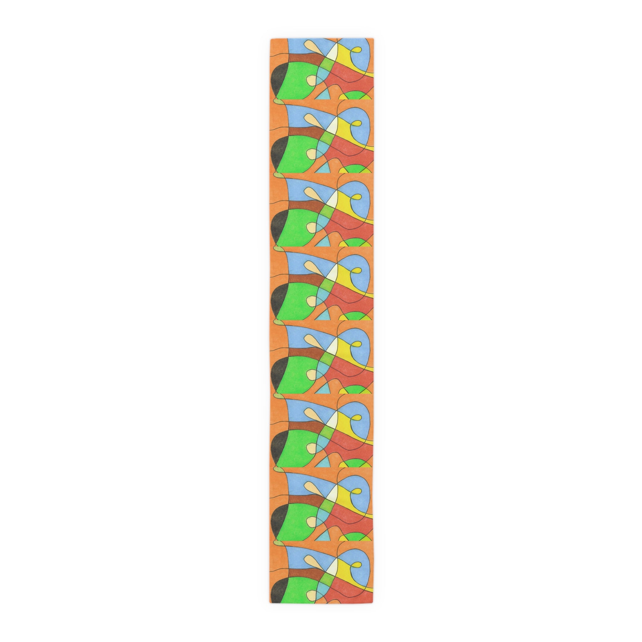 Table Runner, Abstract Colorblock  — Bright Modern Dining Decor