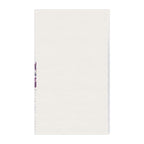 White back of tea towel on a white background