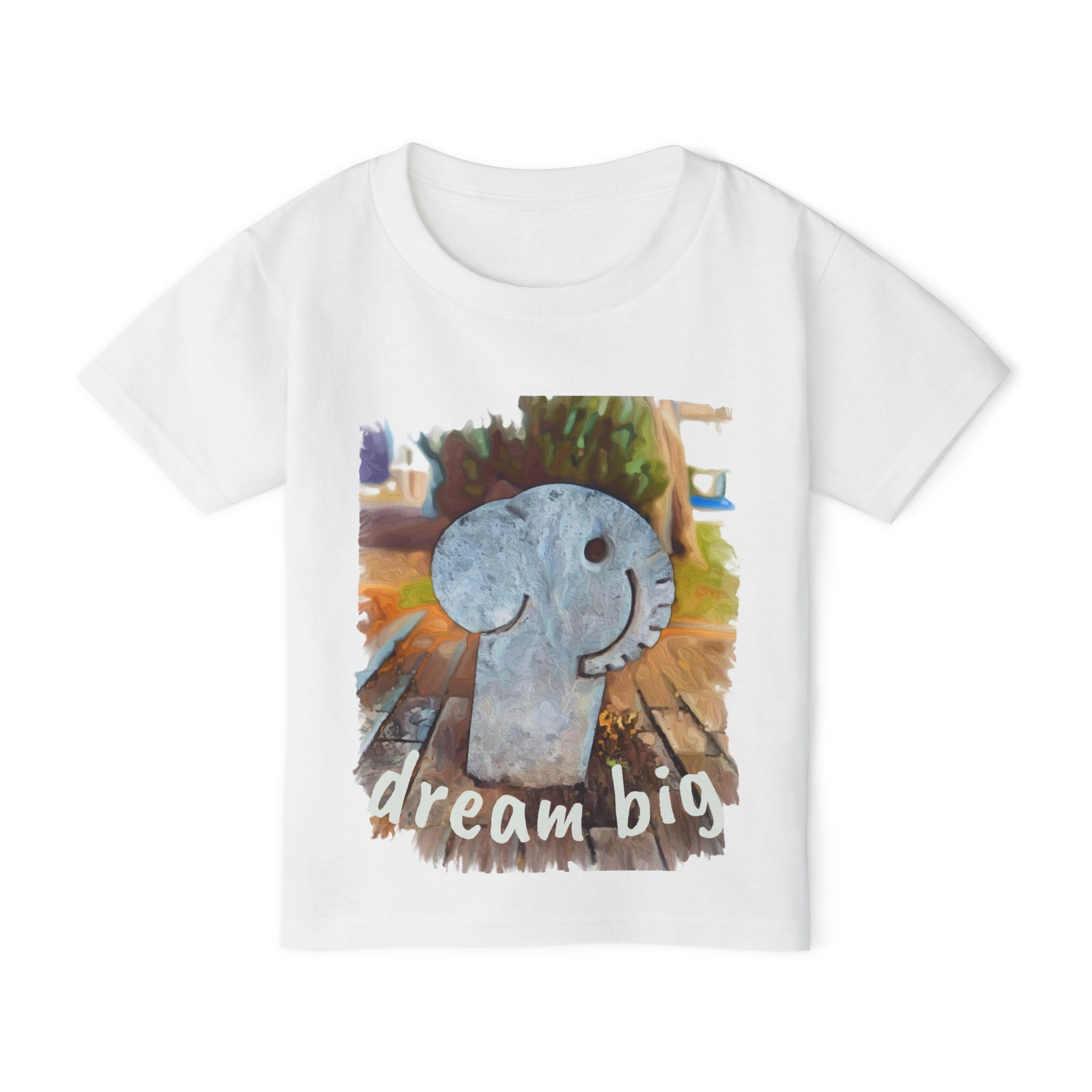 Shirt, Kids, Dream Big Toddler T-Shirt with Park Elephant Design