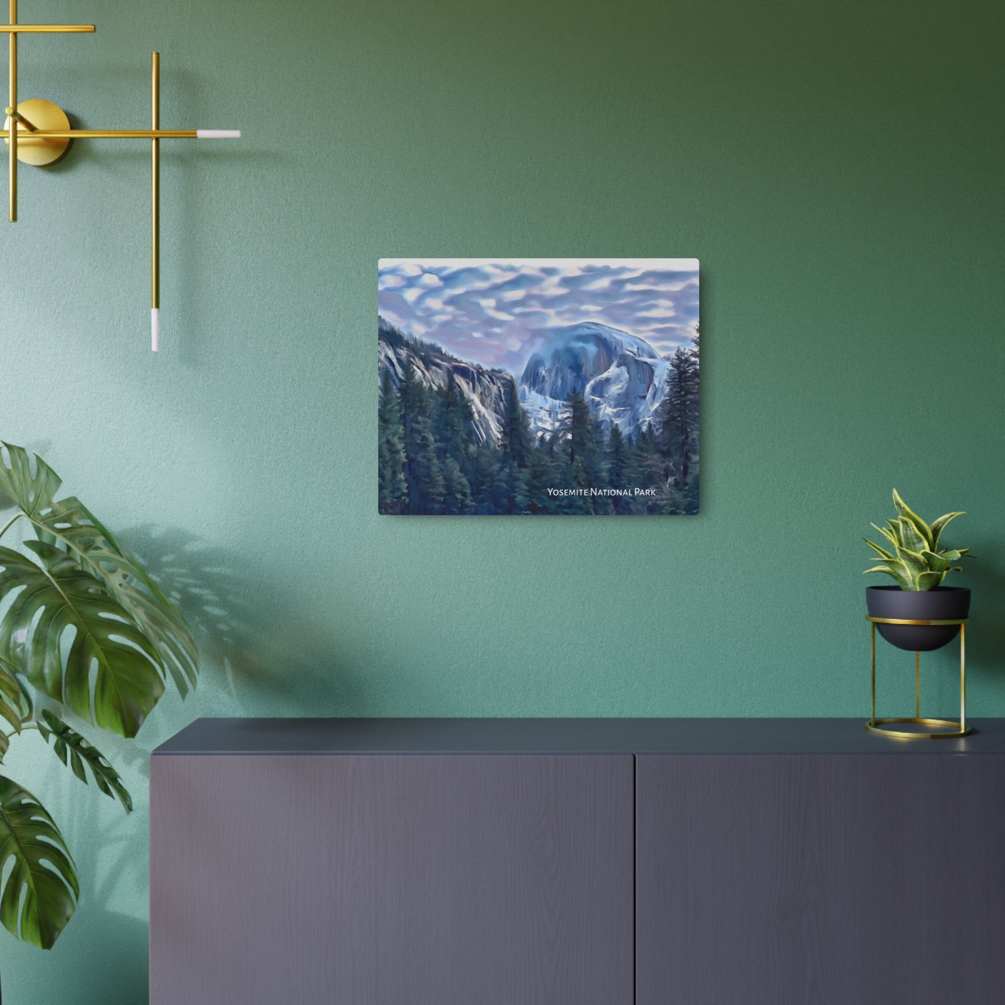 Wall Art, Yosemite Half Dome. Metal plaque