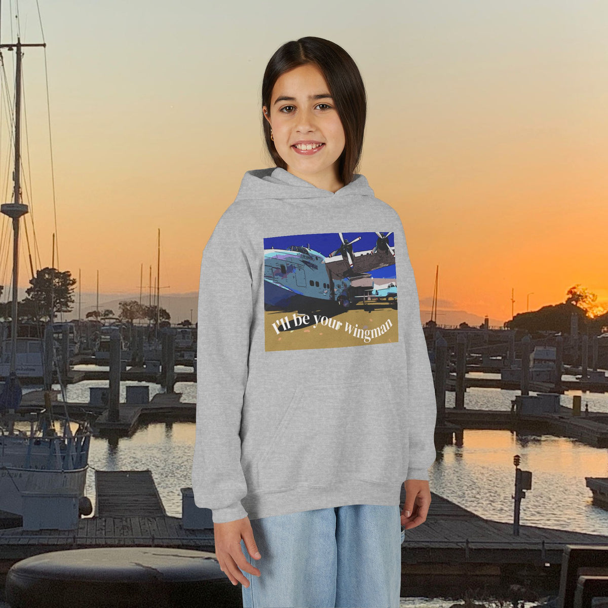 Hoodie, Kids Wingman — Stylized Airplane Photograph by Marife Rosales