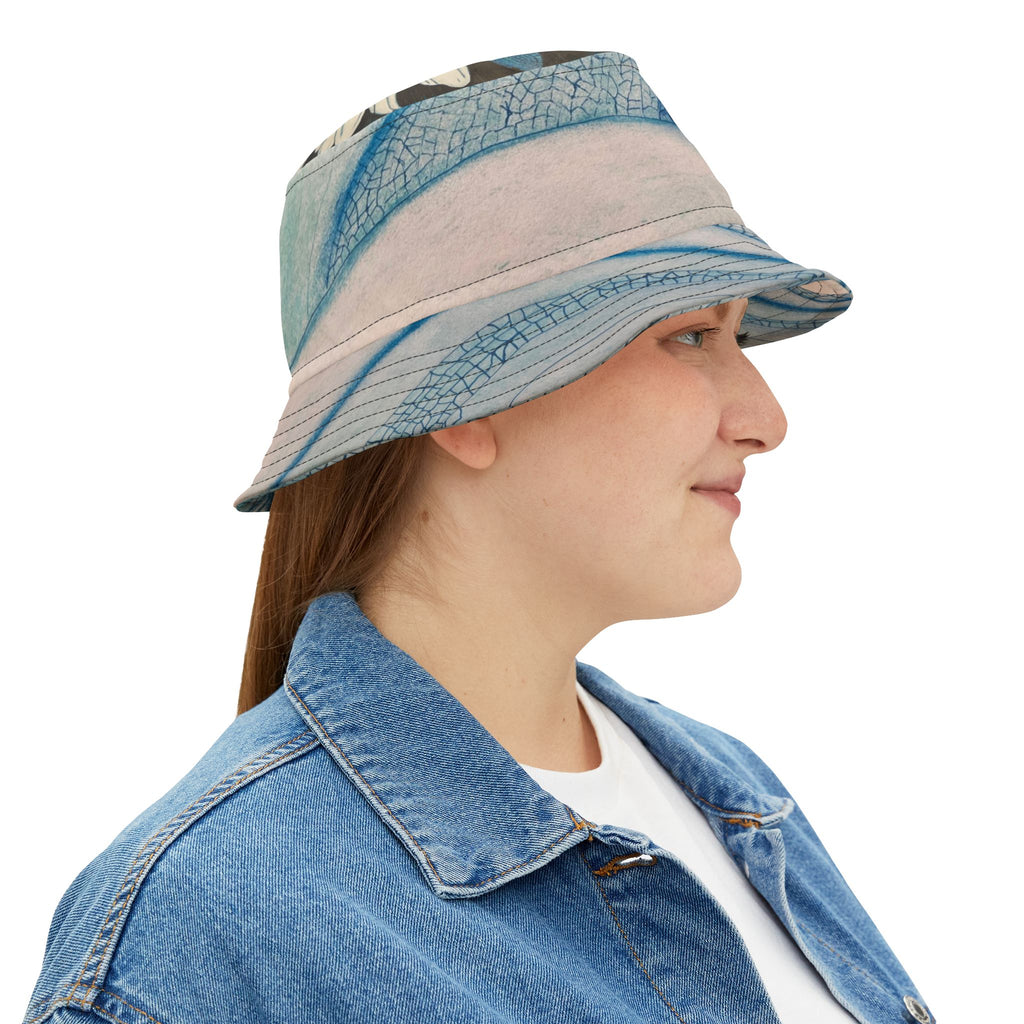 Hat, Daisy Dragonfly wings Design Bucket Hat
