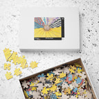 Jigsaw Puzzle, Zentangle Sunflower