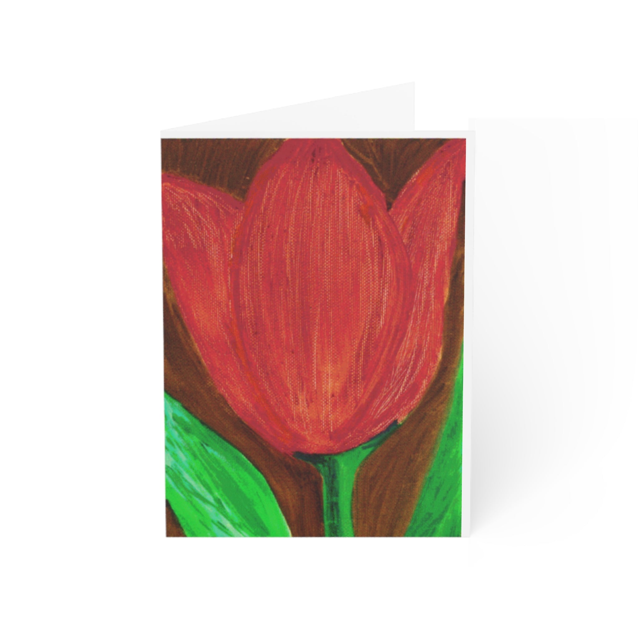 Red Tulip Greeting Cards (QTY: 1, 10, 30)