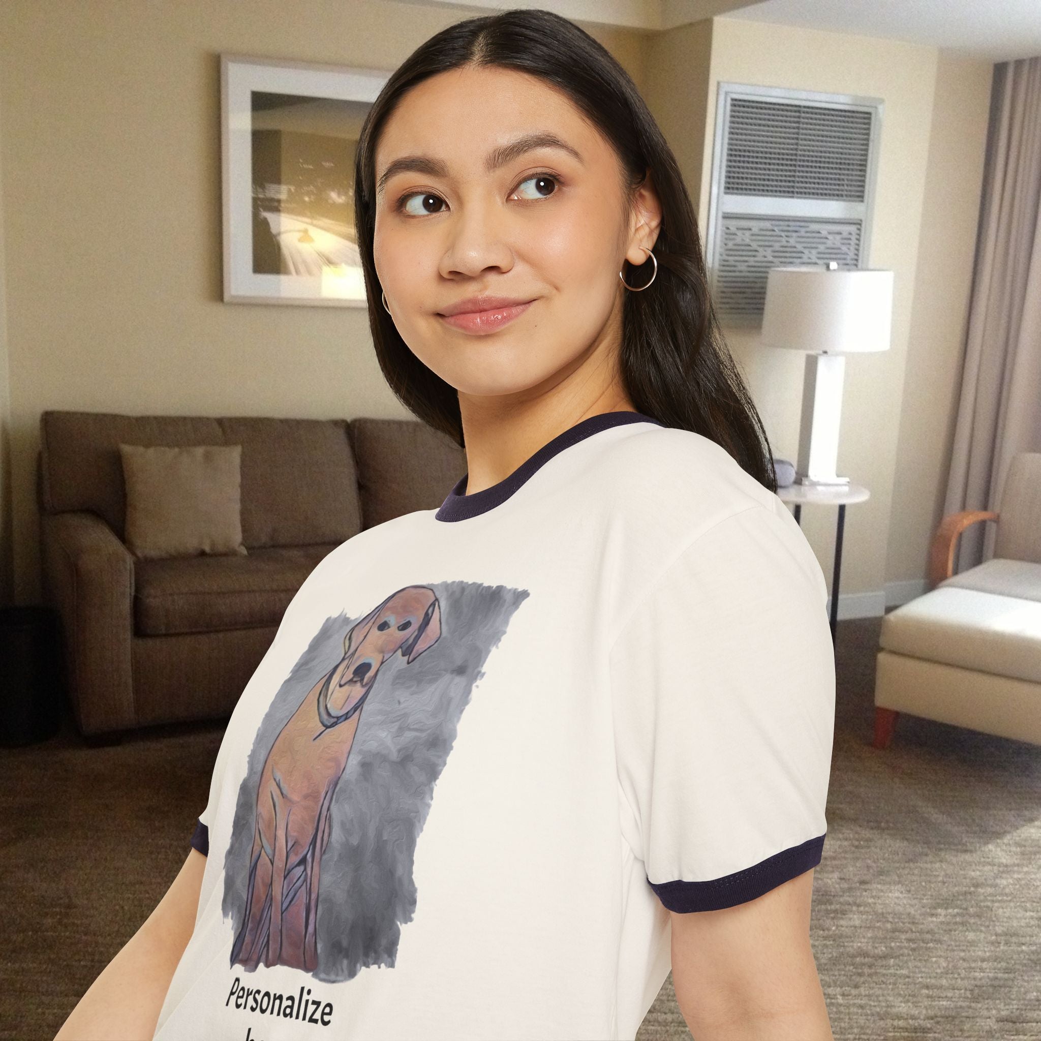 Shirt, Unisex  T-Shirt - Dog Illustration