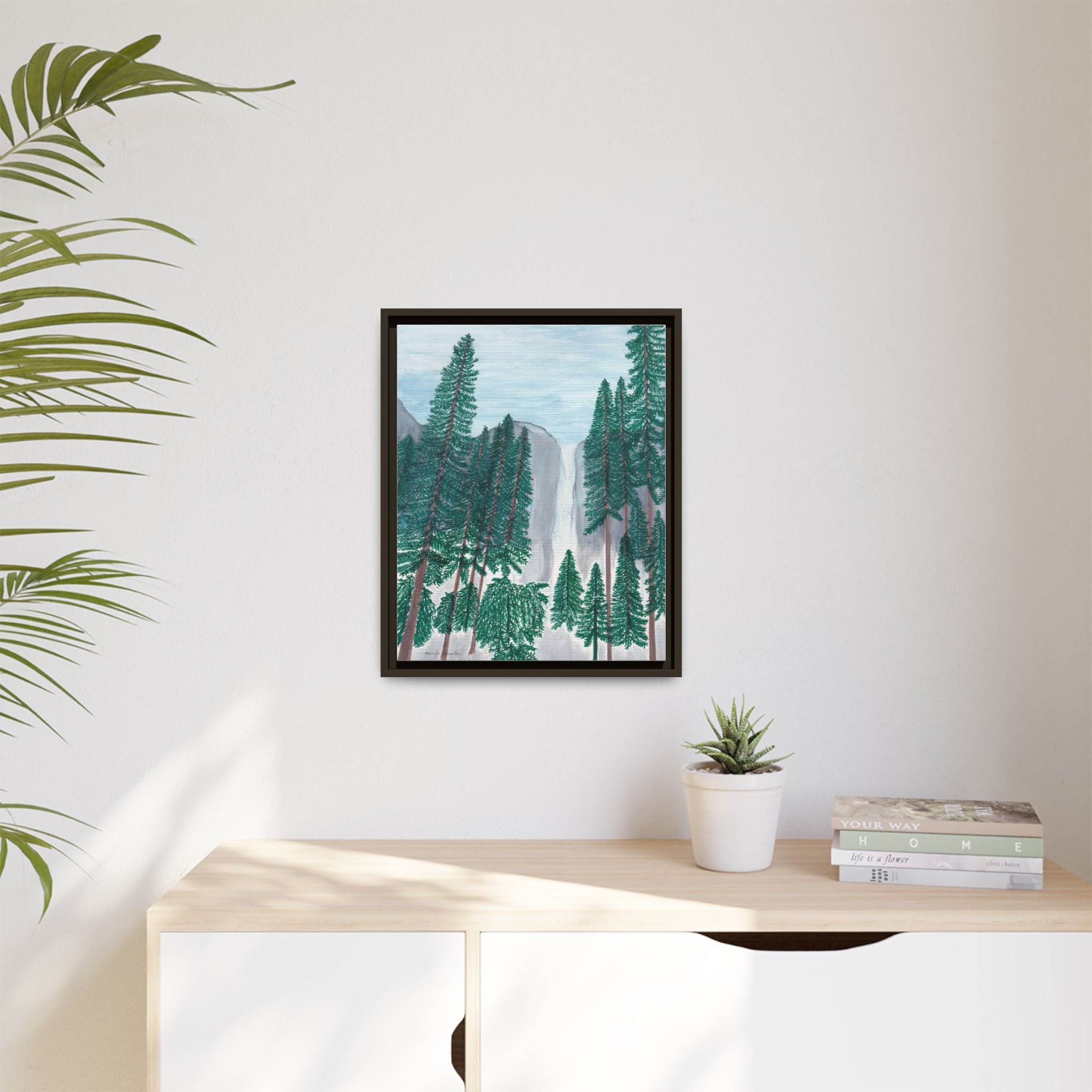 Wall Art, Yosemite Falls Framed Canvas