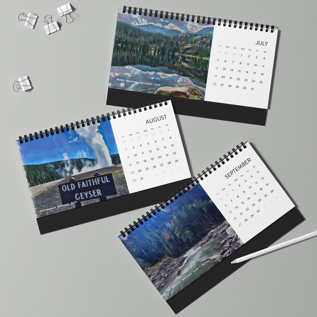 Calendar, Desktop Calendar (2026) National Parks