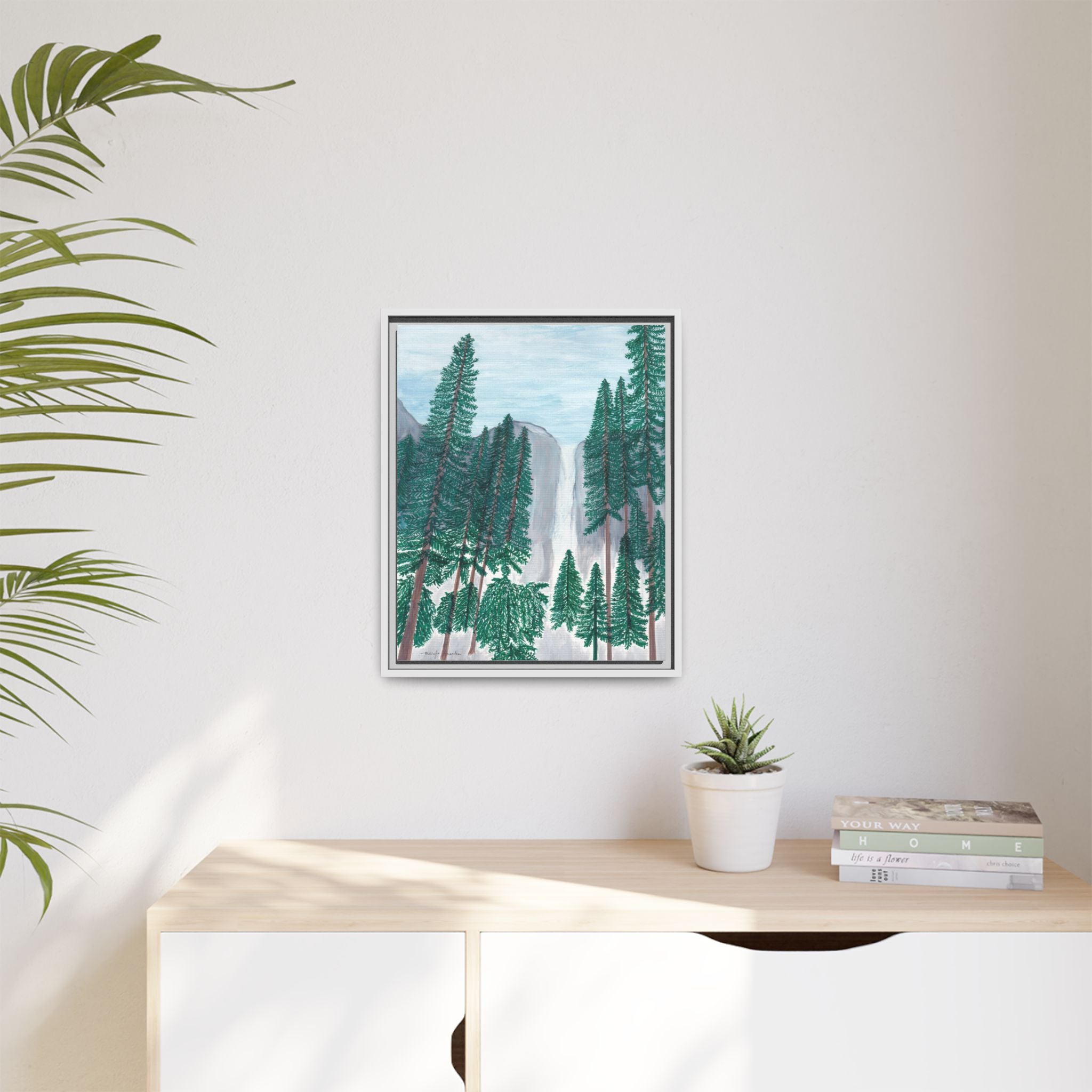 Wall Art, Yosemite Falls Framed Canvas