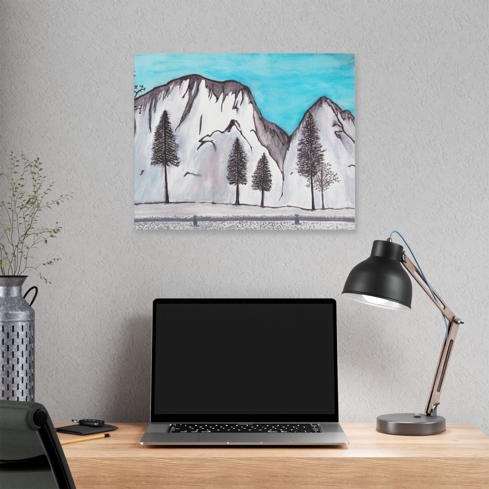 Canvas Art Print - Yosemite in Winter (in 3 sizes)