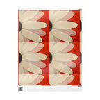 Wrapping Paper - Flower Collage Design on Red Background