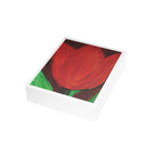 Greeting Card, Red Tulip — Original Acrylic Painting by Marife Rosales
