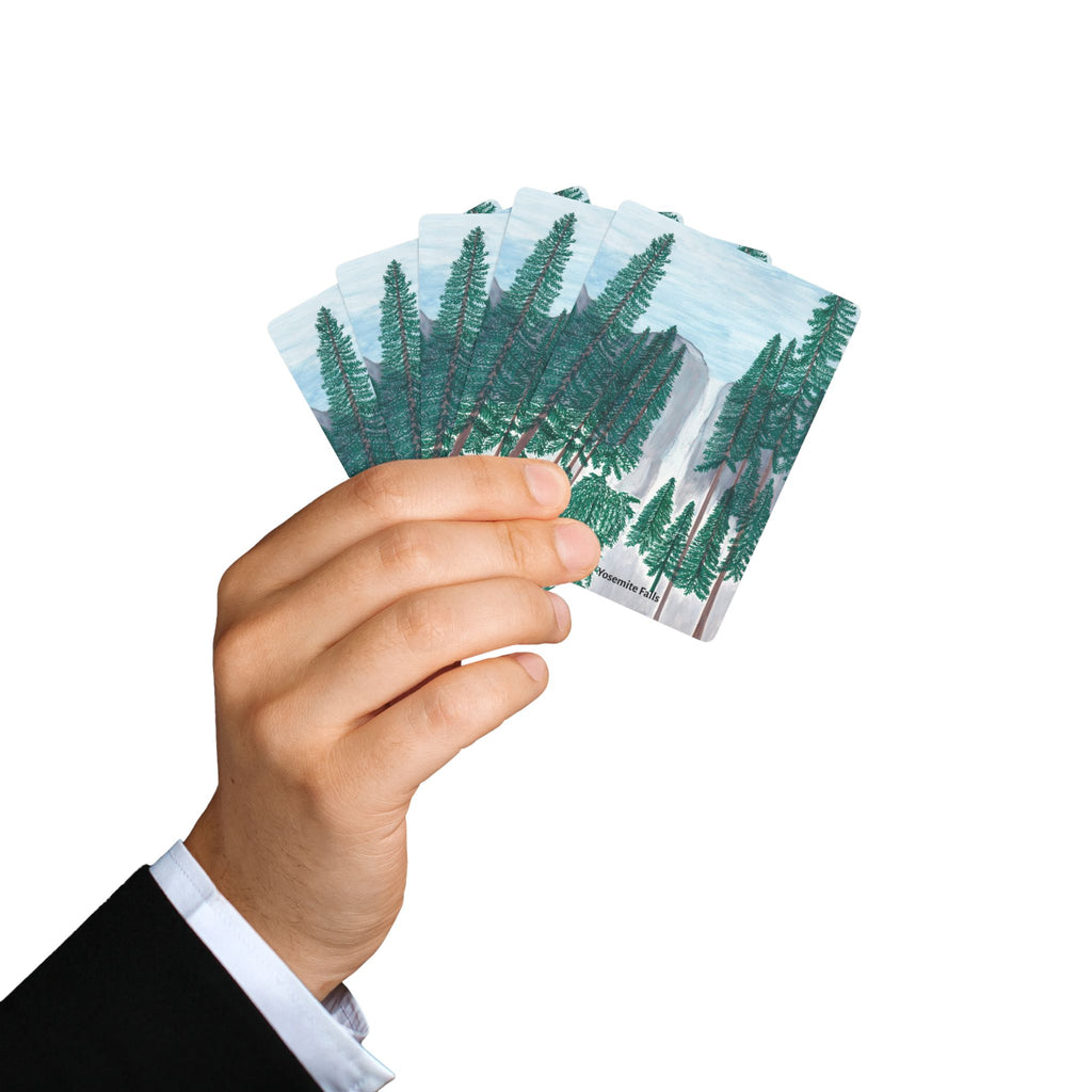 Playing Cards, Yosemite Falls  - Scenic Forest Bicycle-Style Deck