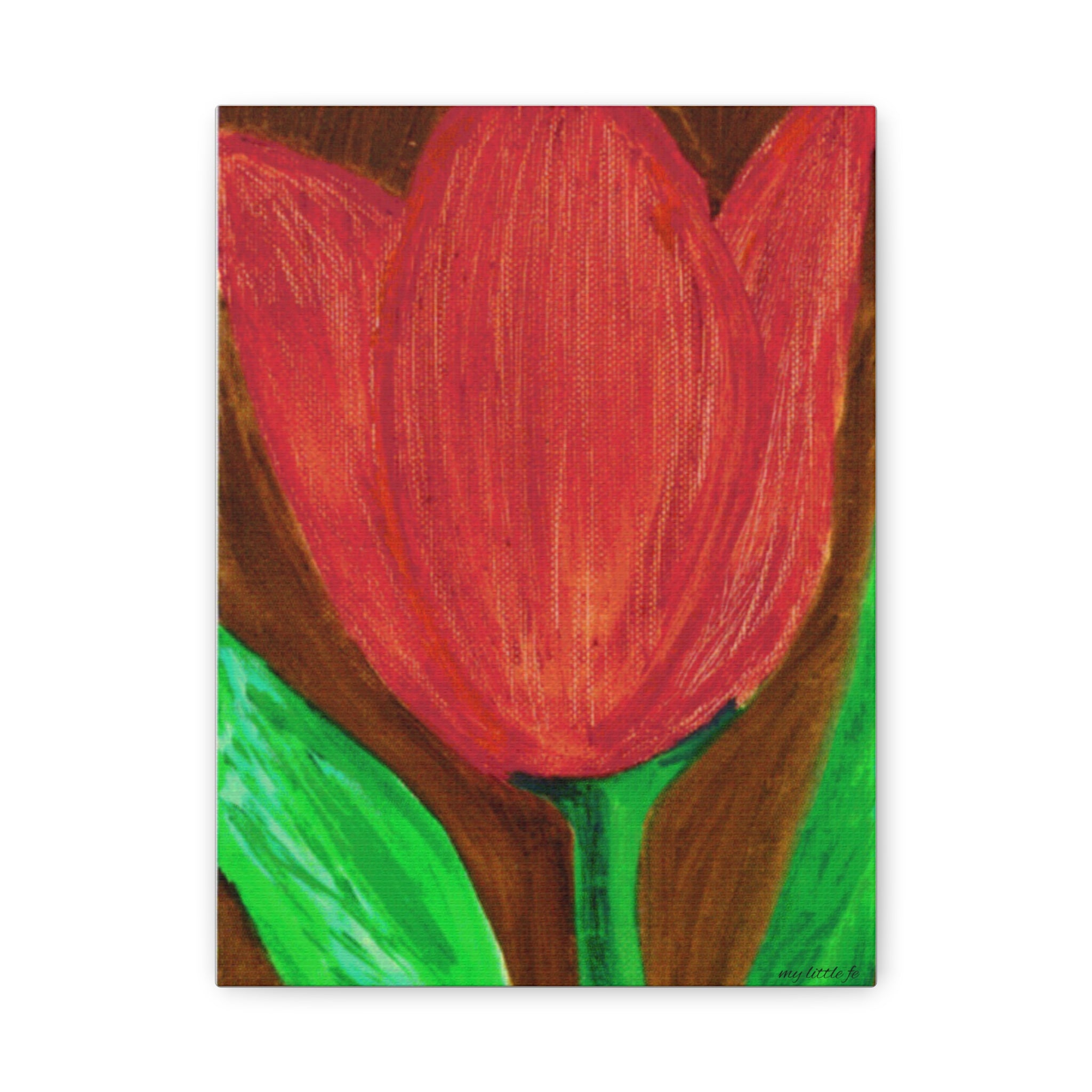 Red Tulip Canvas Wall Art