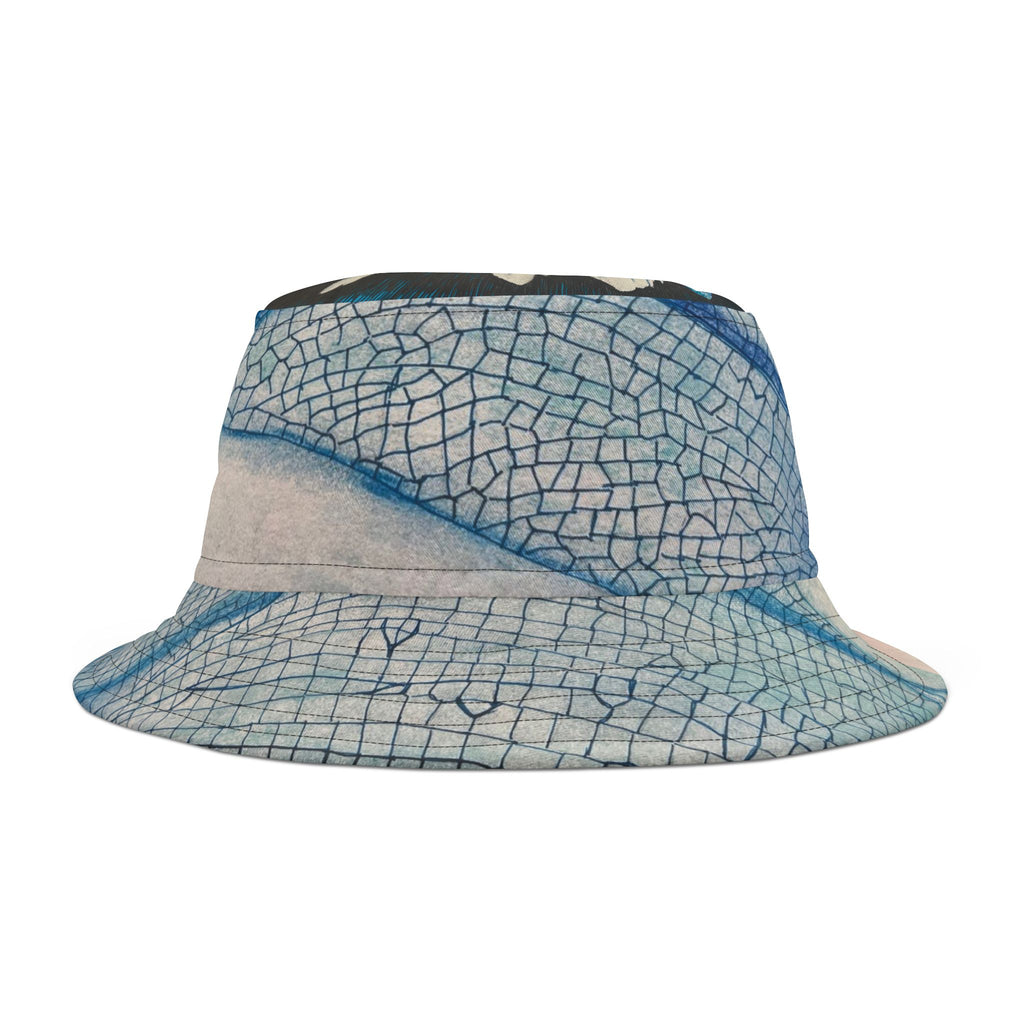 Hat, Daisy Dragonfly wings Design Bucket Hat