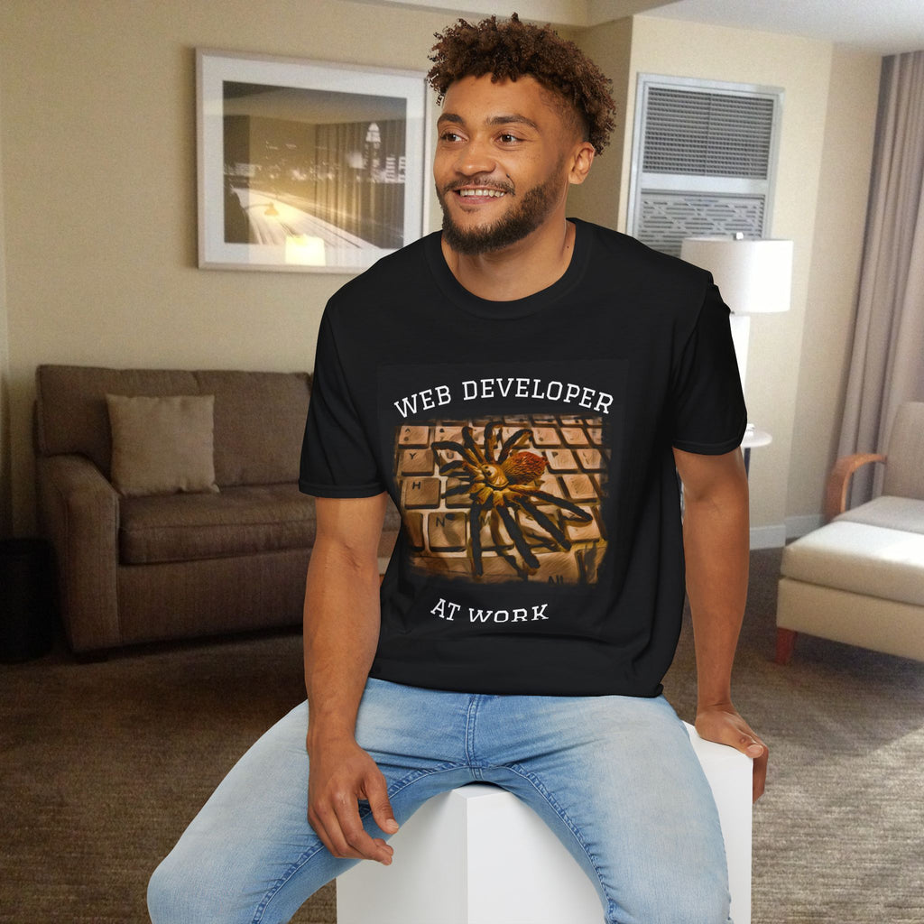 Shirt, Web Developer At Work