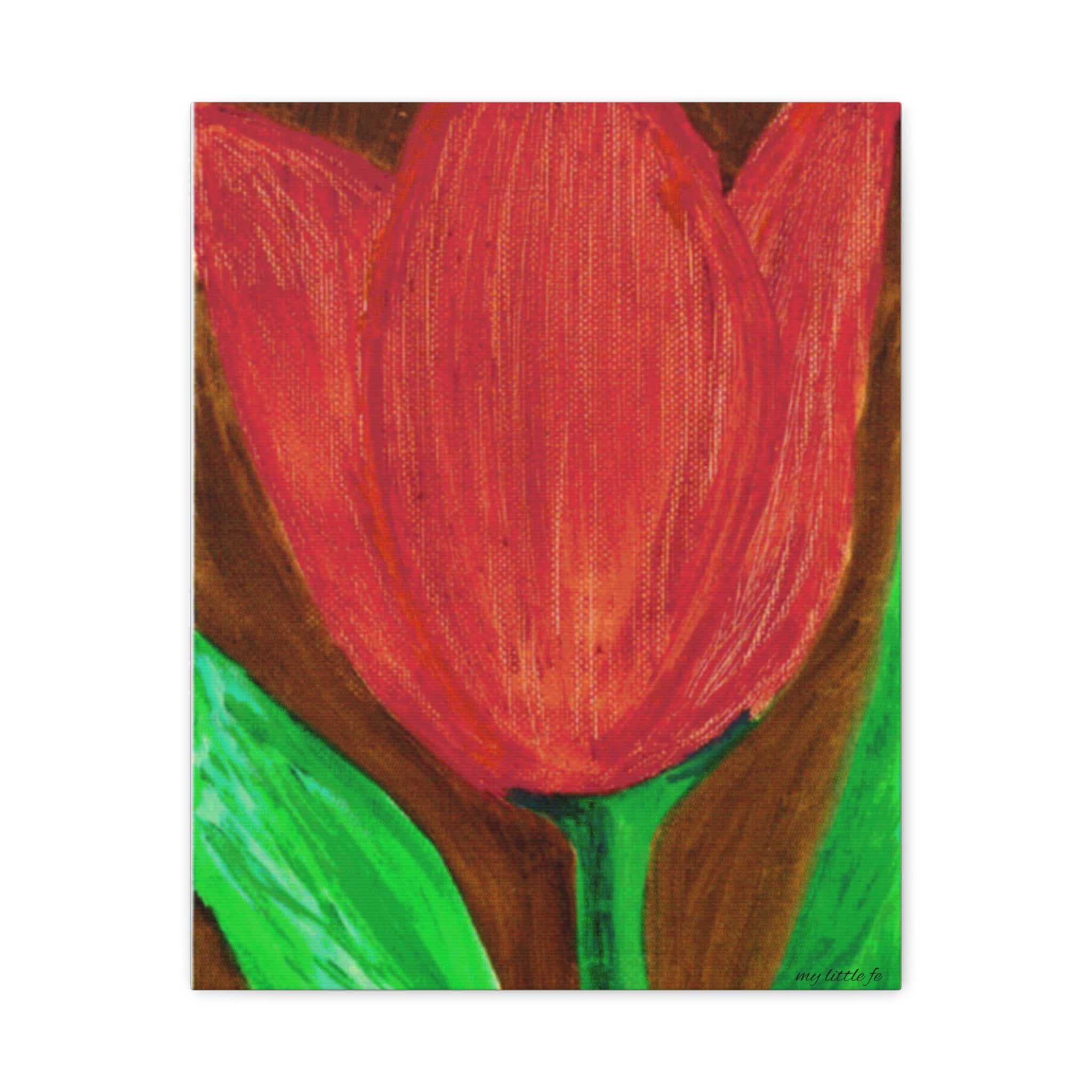 Red Tulip Canvas Wall Art