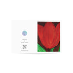 Greeting Card, Red Tulip — Original Acrylic Painting by Marife Rosales