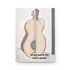 Notebook, Split Guitar — Hardcover Journal