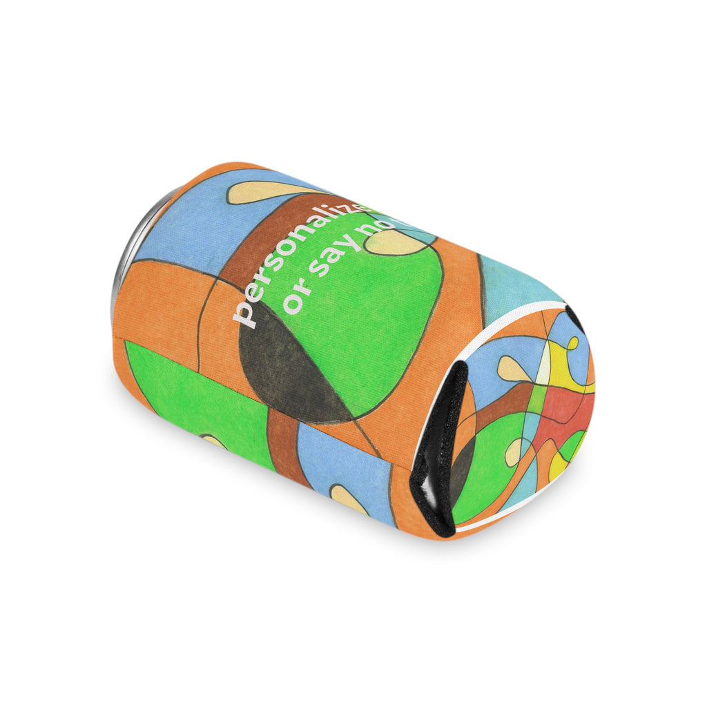 Abstract Art Can Cooler — Colorful Original Design by Marife Rosales