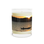 Candle, Ocean design Glass (ocean mist scent)