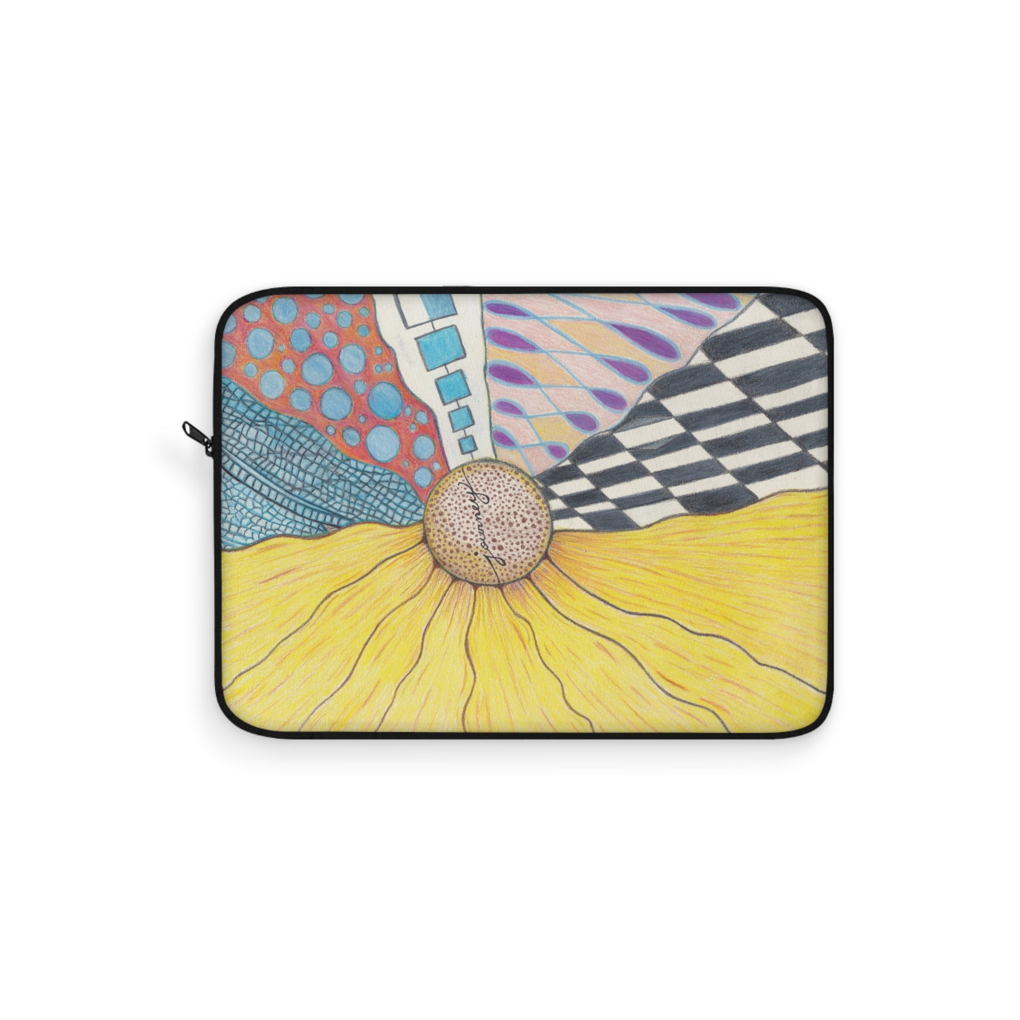 Case, Laptop Sleeve, Abstract Sunburst Colorful Patterned Art Protector