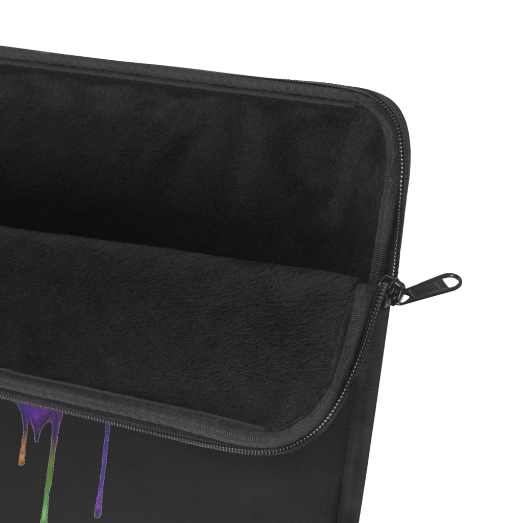 Rainbow Heart "Spread Kindness" Laptop Sleeve — Protective Sleeve with Drip Art