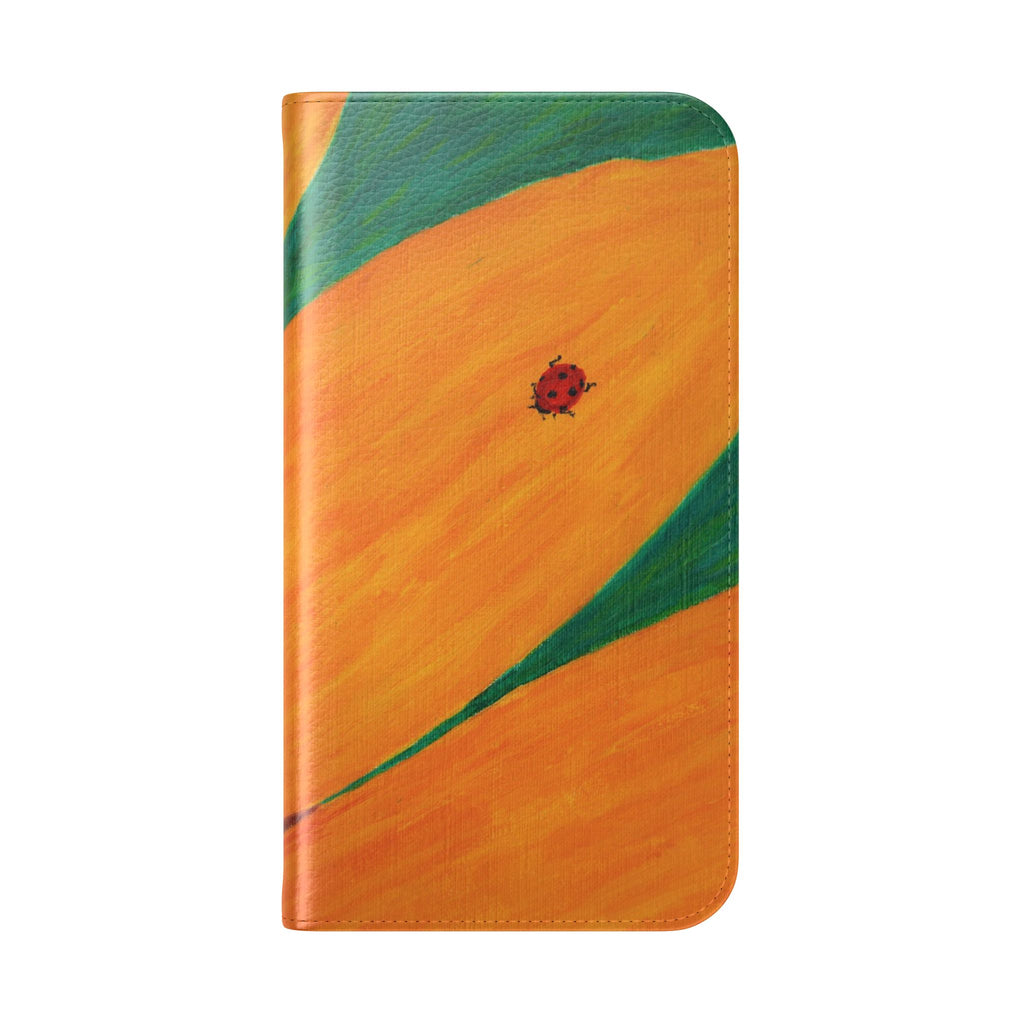 Phone Case, Ladybug on Sunflower — Flip Phone Case