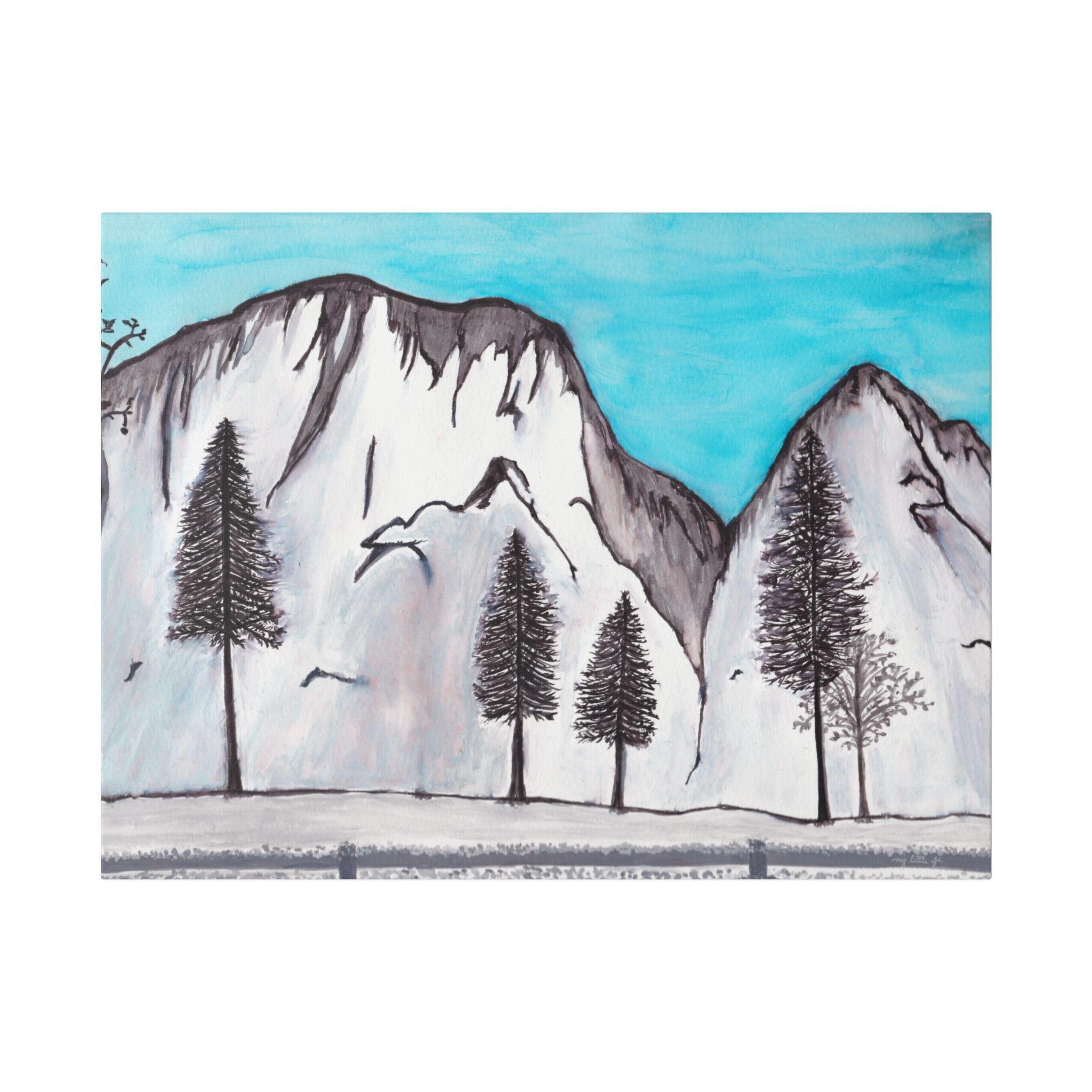 Canvas Art Print - Yosemite in Winter (in 3 sizes)