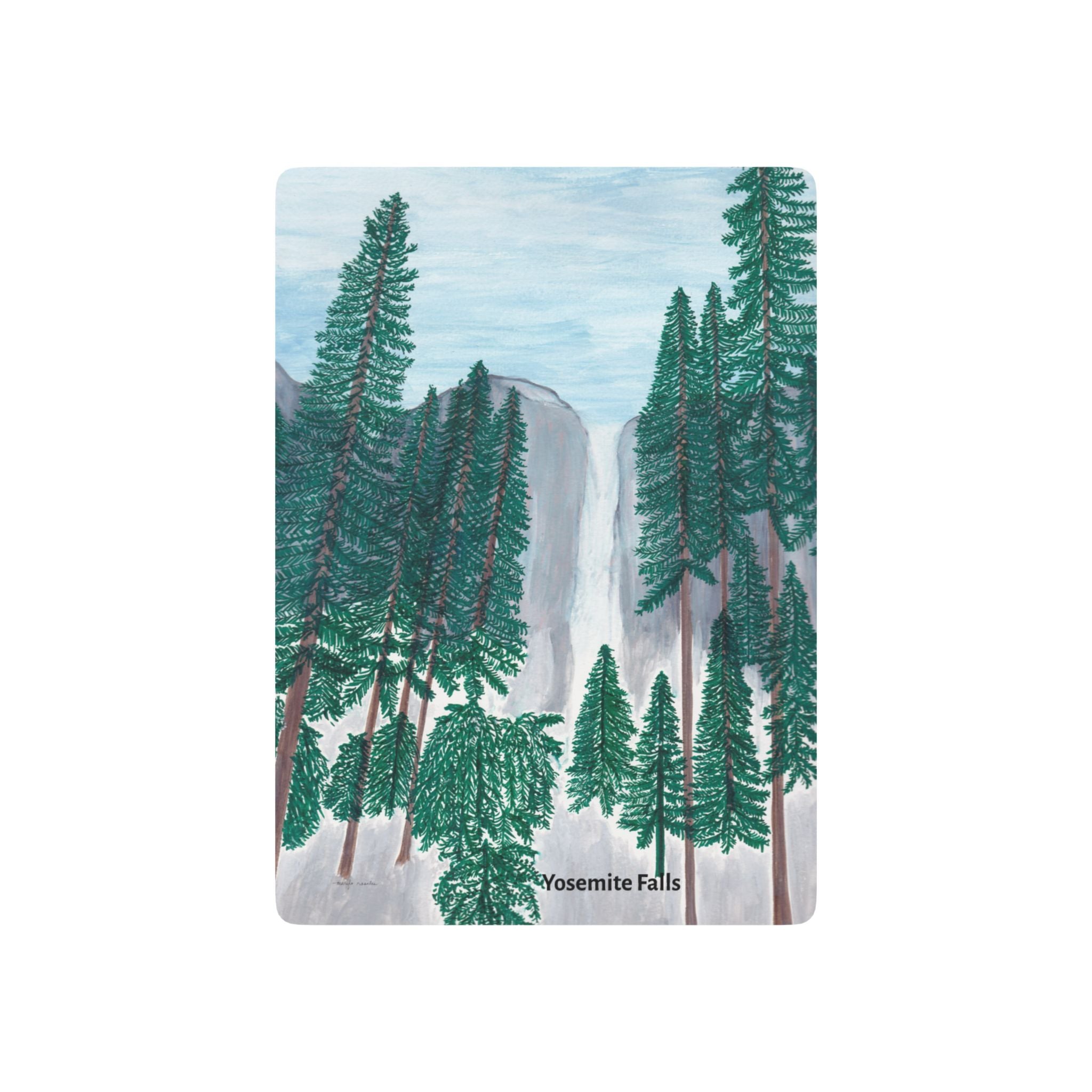 Playing Cards, Yosemite Falls  - Scenic Forest Bicycle-Style Deck