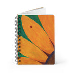 Notebook, Ladybug on a Sunflower Spiral Journal