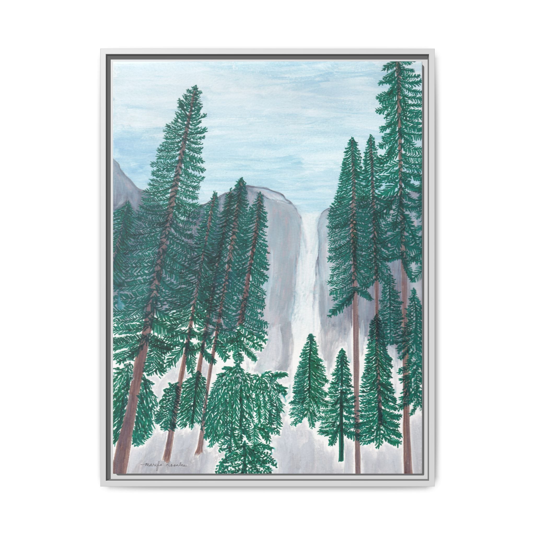 Wall Art, Yosemite Falls Framed Canvas