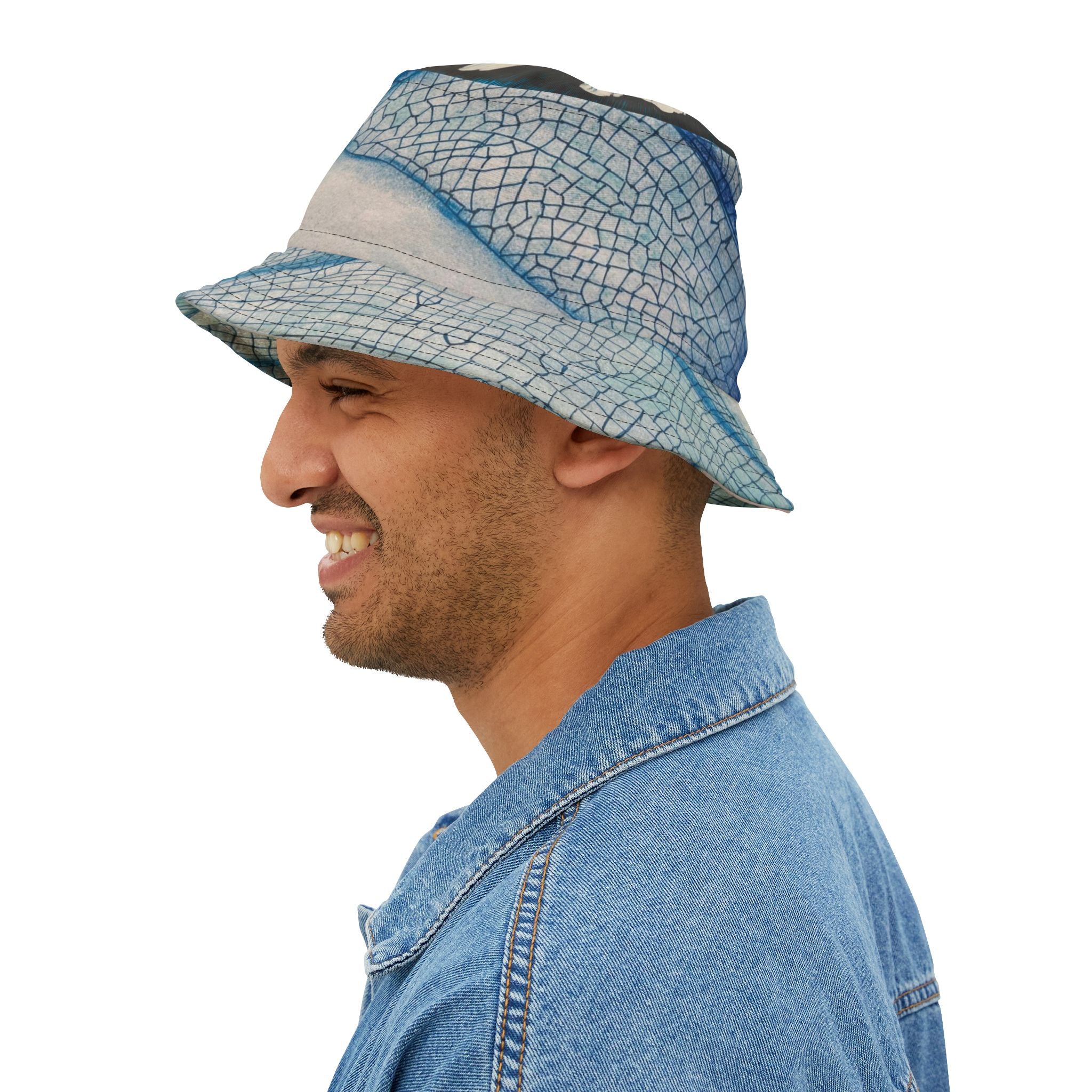 Hat, Daisy Dragonfly wings Design Bucket Hat