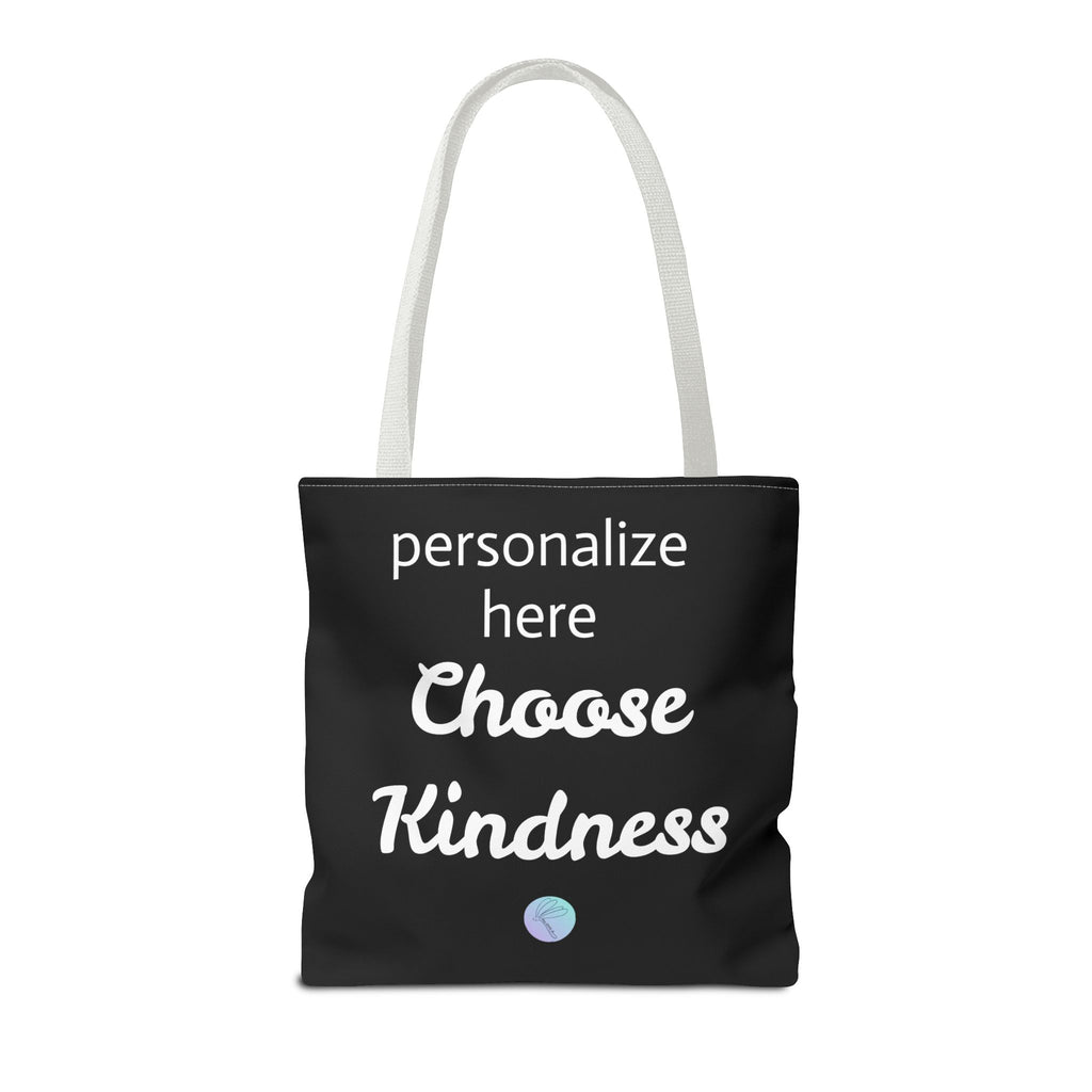 Bag, Be Kind Heart Tote Bag — Personalized Inspirational Canvas Tote