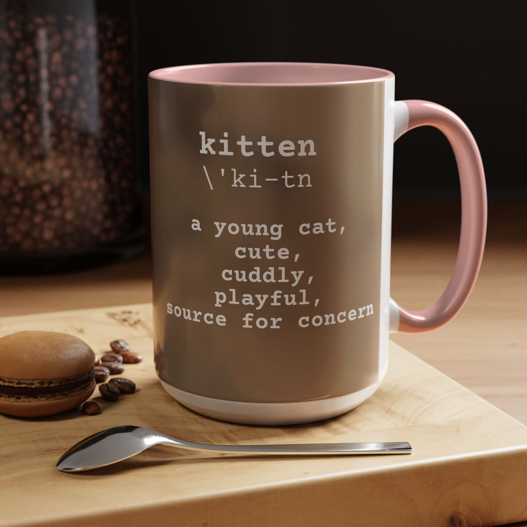 Mug, Cute Kitten Coffee Cup - 15 oz