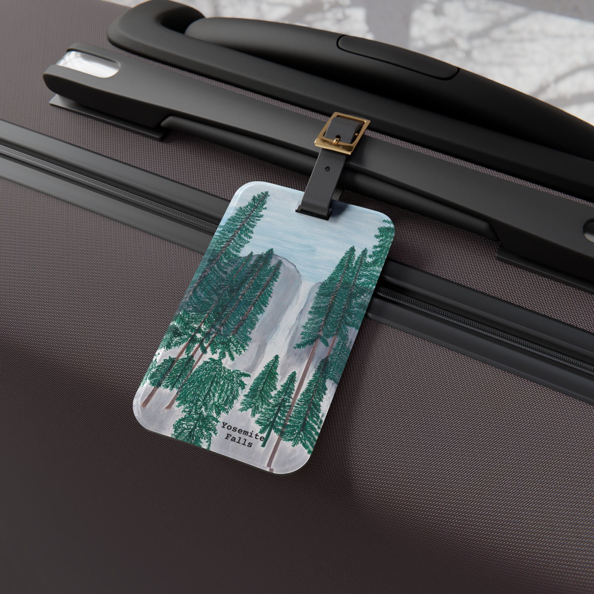 Travel, Yosemite Falls Luggage Tag