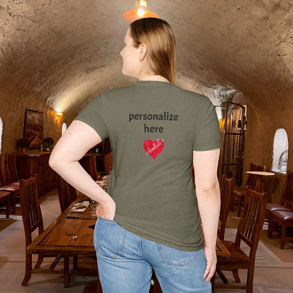 Shirt, Be Kind Red Dripping Heart