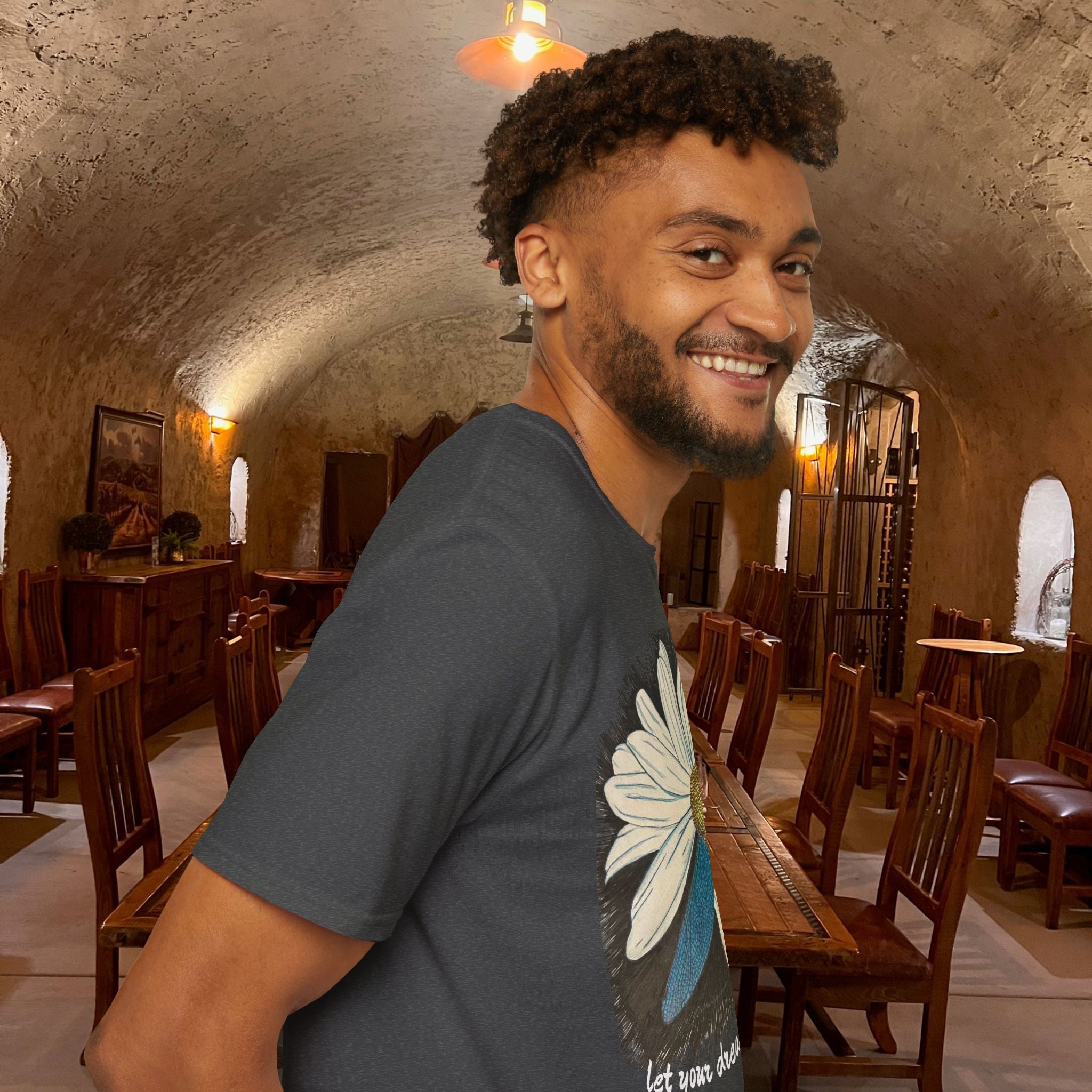 Shirt, Dreams Take Flight Daisy with Dragonfly Wings T-Shirt