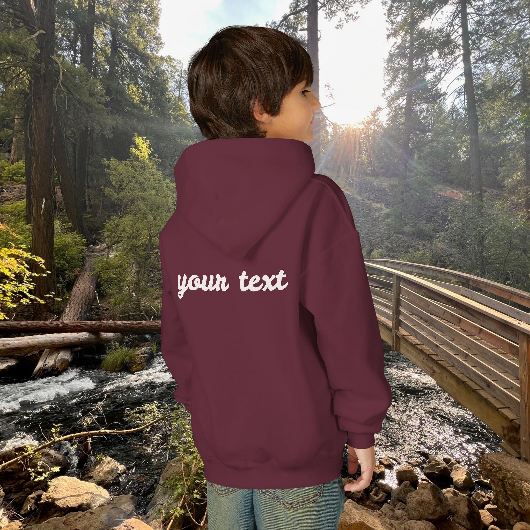 Shirt, Kids Elephant Hoodie — Cute Elephant Design Youth Sweatshirt