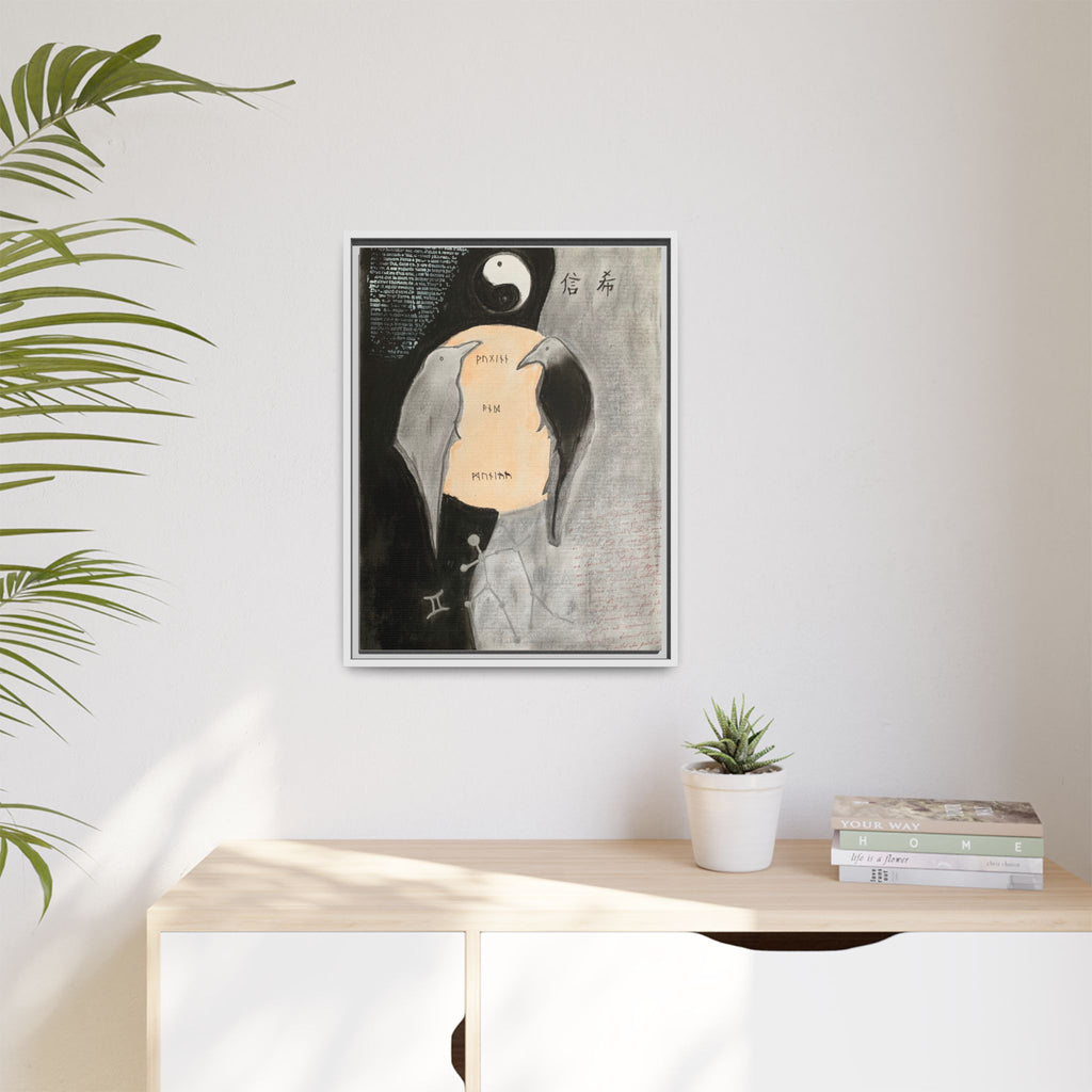 Wall Art, "Duality" Framed Canvas