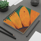 Notebook, Ladybug on a Sunflower Spiral Journal
