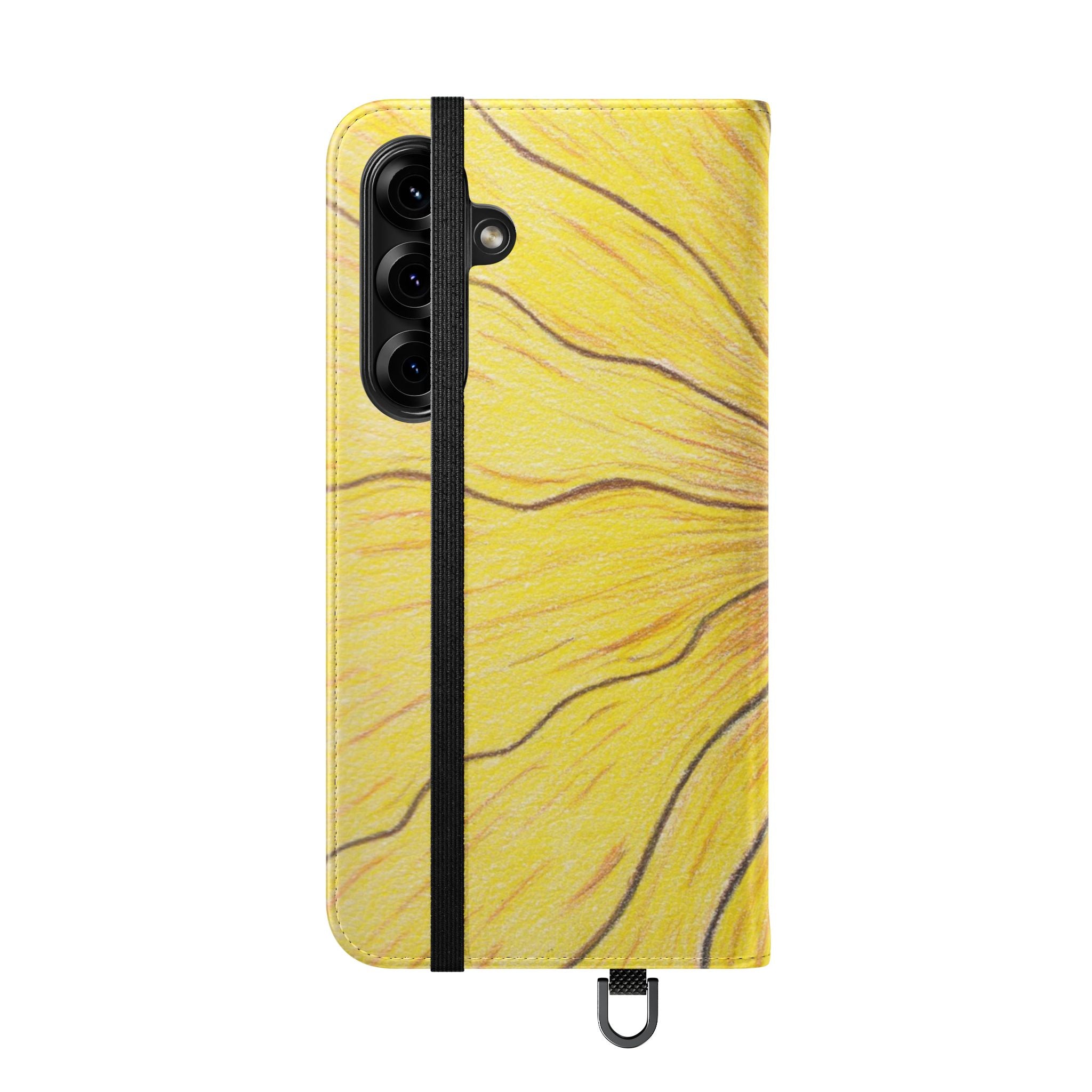 Phone Case, Sunflower Journey Flip Case – Artistic Floral