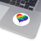 Sticker, Kindness Rainbow Heart
