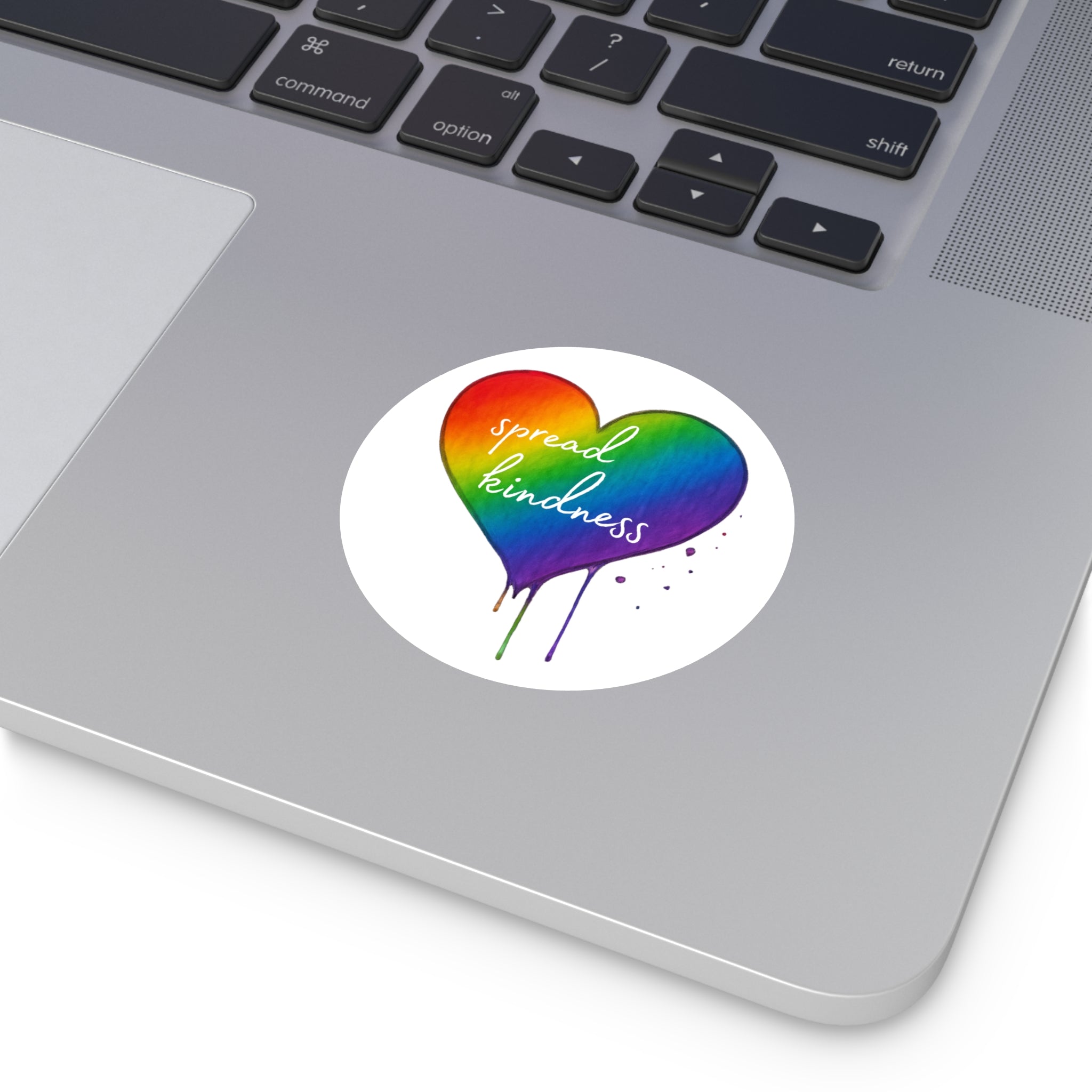 Sticker, Kindness Rainbow Heart