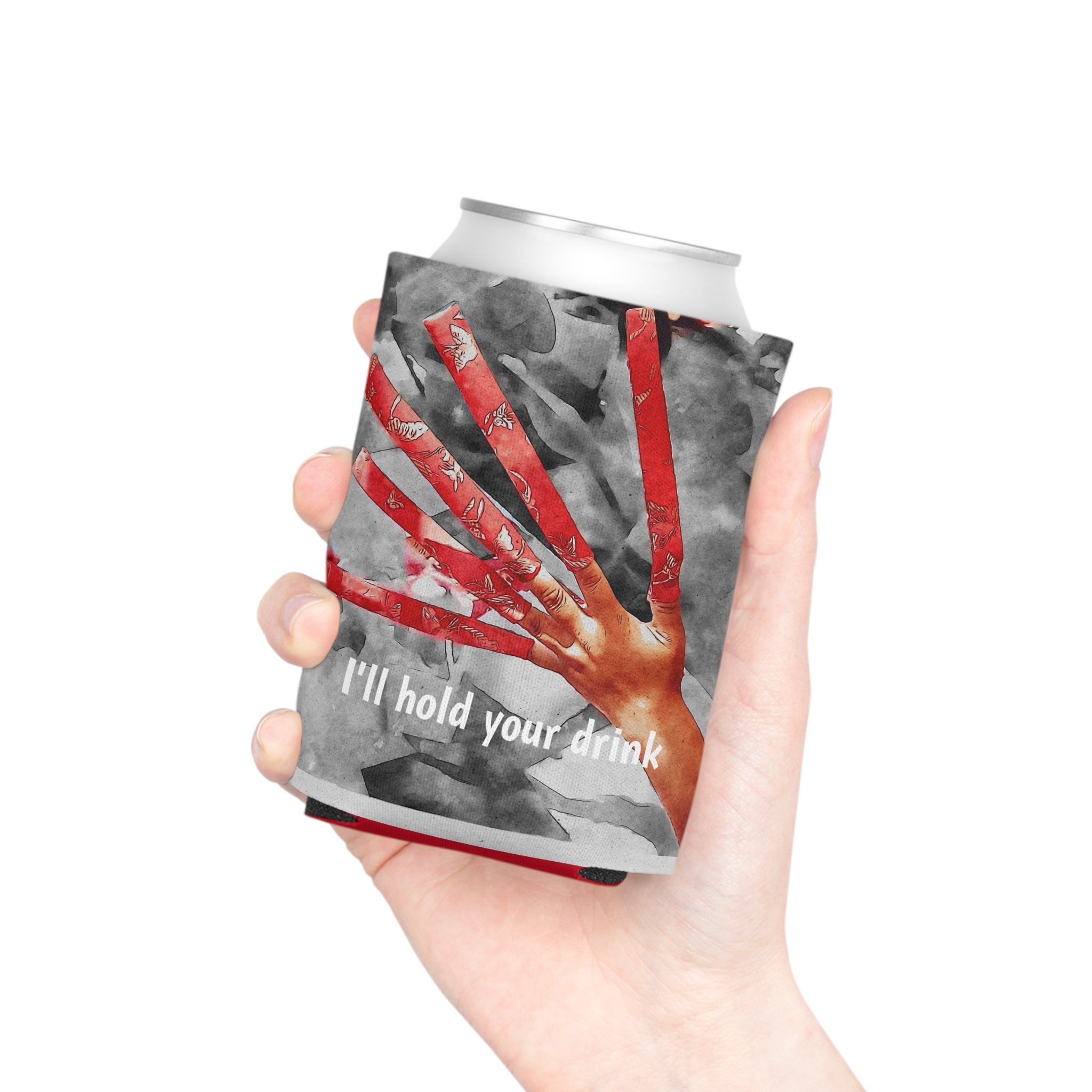 Can Cooler, Halloween Red Fingers I'll Hold Your Drink