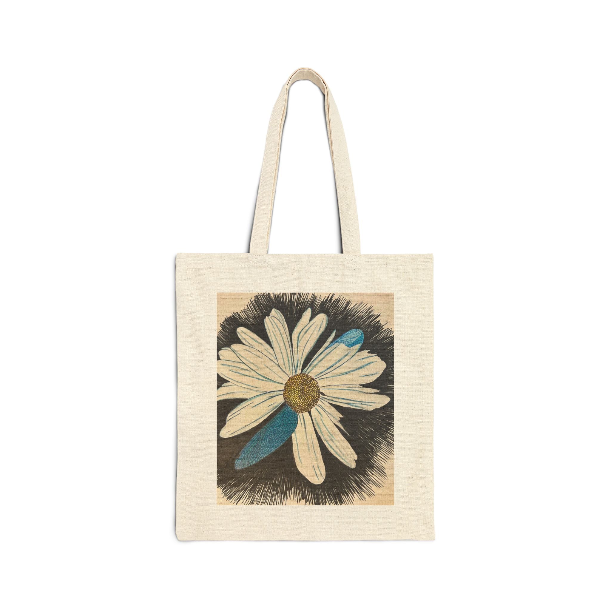 Bag, Daisy Dragonfly Tote Bag