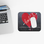 Mouse Pad — 'Be Kind' Bleeding Heart
