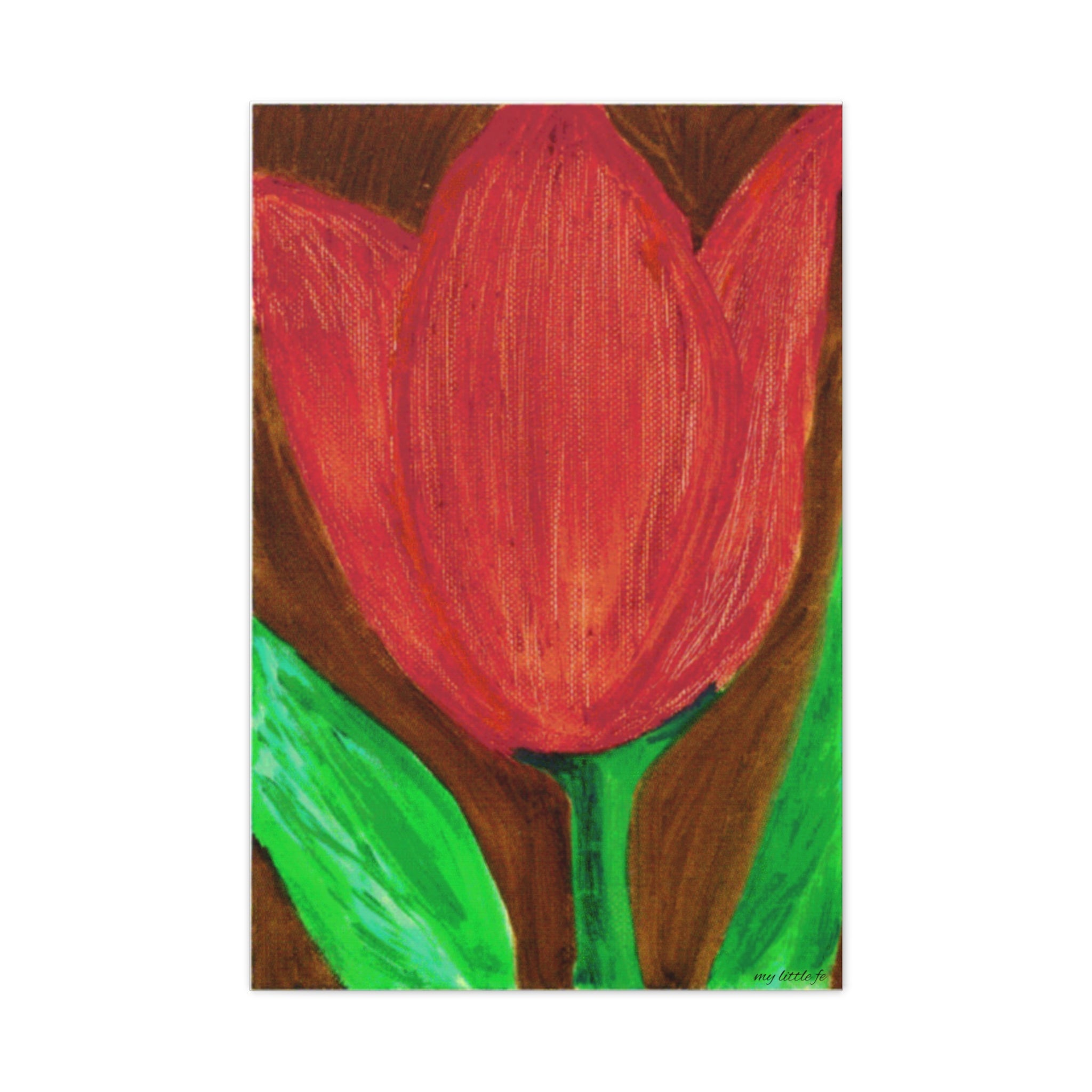 Red Tulip Canvas Wall Art