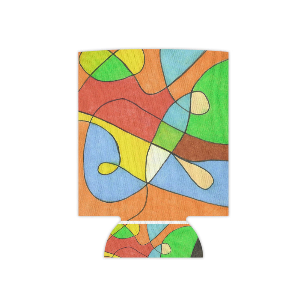Abstract Art Can Cooler — Colorful Original Design by Marife Rosales