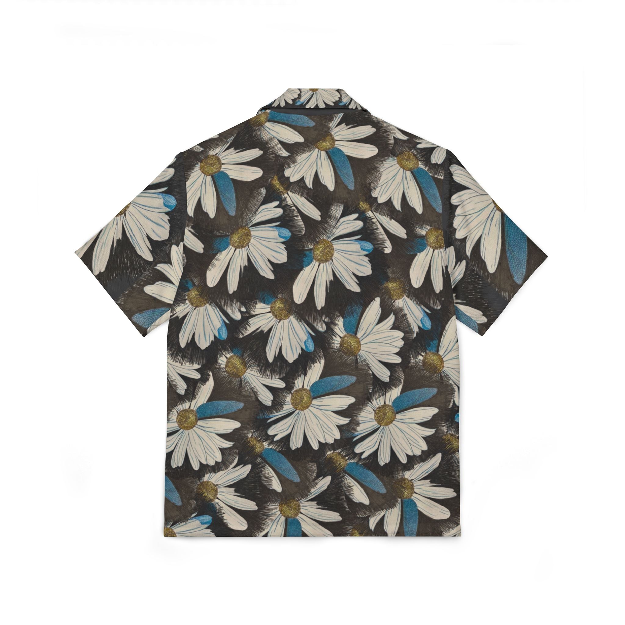 Shirt, Daisy Dragonfly Wings Petals Hawaiian Shirt